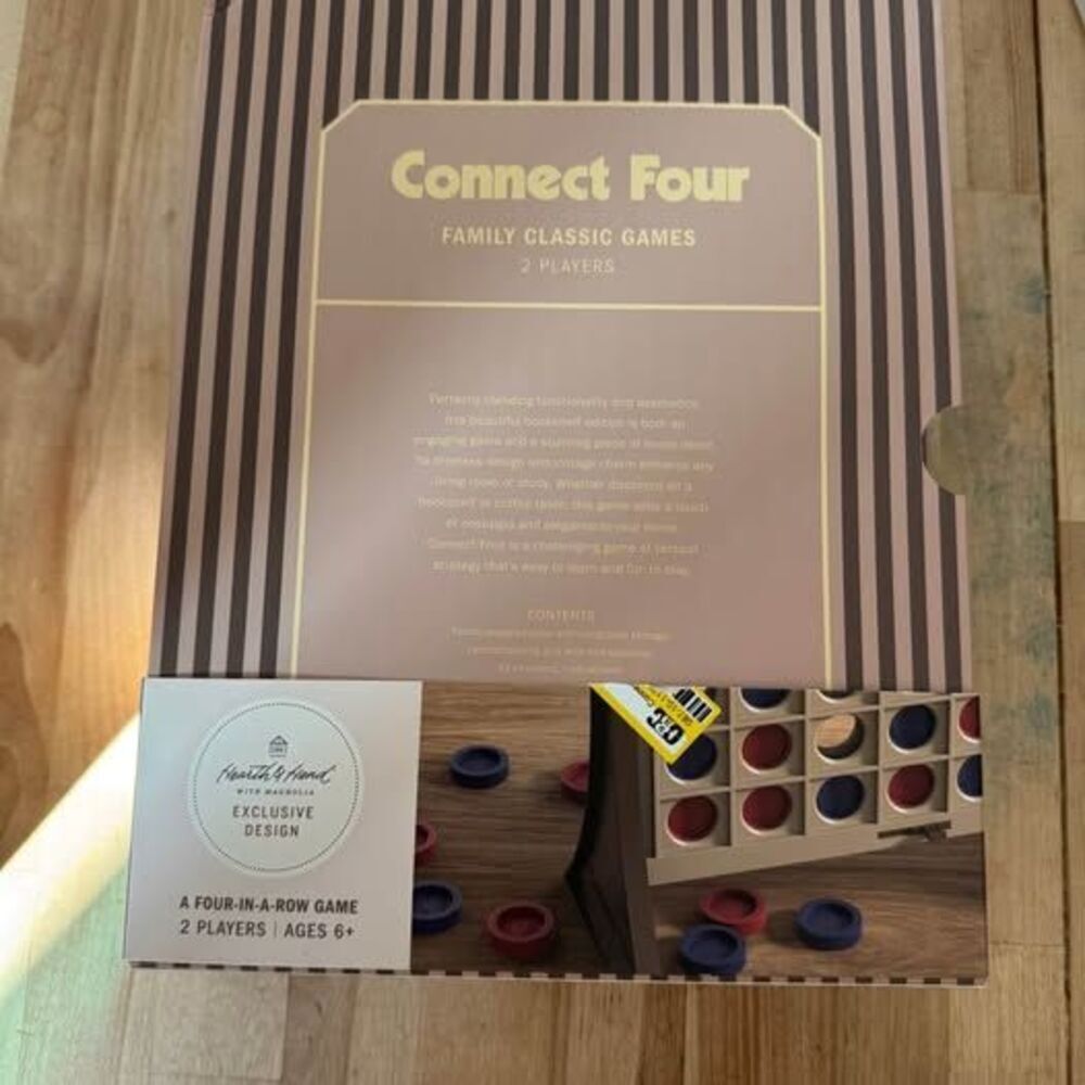 Hearth & Hand Magnolia Connect 4 Board Game Book Style NEW - Picture 2 of 6